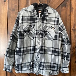 Dickies Hooded Button & Zip Jacket - Men’s Med